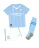 Günstige Manchester City Bernardo Silva #20 Heimtrikotsatz Kinder 2023-24 Kurzarm (+ Kurze Hosen)
